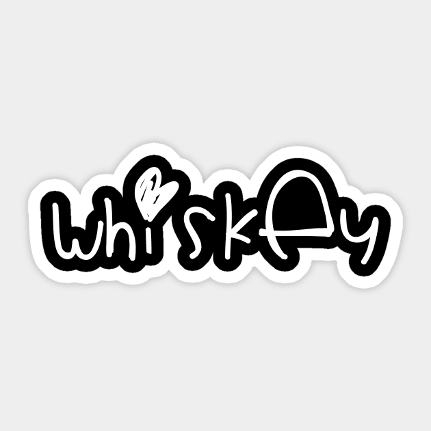 cute whiskey Sticker by PsychicCat